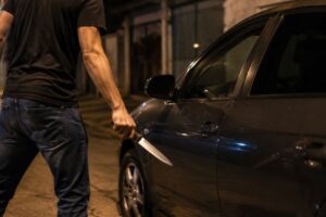 Homem é detido após ameaçar atear fogo em casa e provocar danos em carro