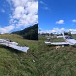 Avião faz pouso forçado em Presidente Nereu após falha no motor