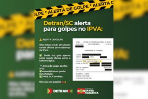 Detran/SC alerta para golpes com páginas falsas para pagamento do IPVA