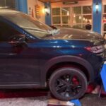 Grávida perde controle de SUV e invade restaurante em Balneário Camboriú