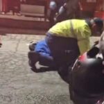 Motociclista sofre suspeita de traumatismo craniano após acidente em Brusque