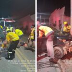 Carro atinge poste e deixa homem ferido no Bairro Dom Joaquim