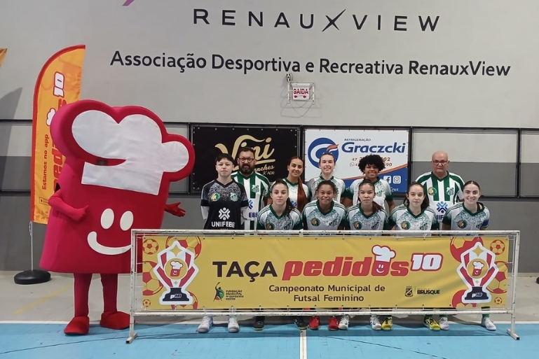 Campeonato Municipal de Futsal Feminino de Brusque tem rodada com 21 gols