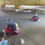 Buscas por homem desaparecido no Rio Itajaí-Mirim prosseguem, em Itajaí