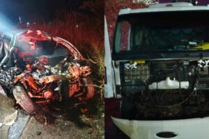 Colisão violenta mata motorista na BR-282