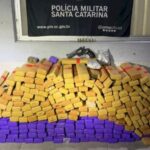 Policia Militar de Santa Catarina apreende mais de uma tonelada de maconha