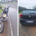 Polícia Rodoviária traz detalhes de acidente que deixou motociclista ferido na Rod. Ivo Silveira