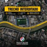 Trânsito terá alterações no entorno do Augusto Bauer para Brusque x Santa Cruz