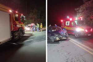 Colisão frontal deixa dois homens feridos na Serra da BR-280, em São Bento do Sul