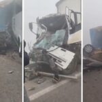 Mega engavetamento com 14 veículos deixa um morto e oito feridos em rodovia de Minas Gerais