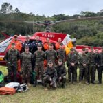 Arcanjo-03 participa de simulado de resgate e evacuação aérea com o Exército em Blumenau