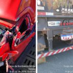 Jovem de 18 anos fica ferido após carro atingir traseira de carreta na BR-470