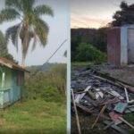 Furto inusitado: criminosos furtam casa inteira e deixam apenas banheiro em pé em SC