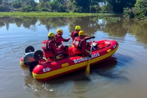 Corpo de Bombeiros Militar realiza simulado de busca e resgate em inundação e enxurrada em Itajaí