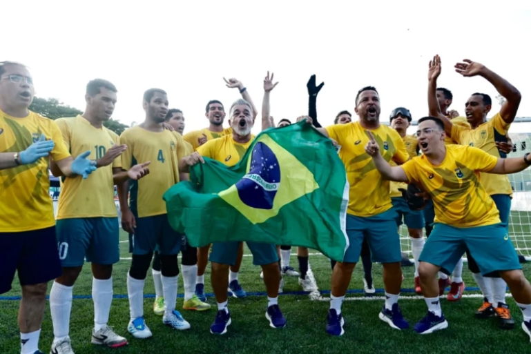 Brasil vence a Argentina e conquista ouro no futebol de cegos nos Jogos Parasul-Americanos