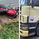 Motociclista morre após colisão com carreta na SC-157 em Coronel Freitas