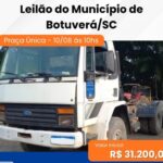 Prefeitura de Botuverá promove leilão público on-line de bens inservíveis