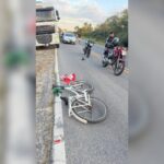 Ciclista morre após invadir pista e bater de frente com carro na SC-415