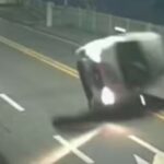 VÍDEO: Motorista capota carro, volta às quatro rodas e continua viagem em Blumenau