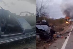 Acidente entre van do TFD e caminhão deixa sete mortos no Sertão de Pernambuco