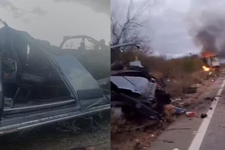 Acidente entre van do TFD e caminhão deixa sete mortos no Sertão de Pernambuco