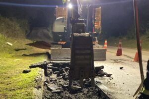 Recuperação asfáltica altera trânsito no bairro Limeira nesta segunda-feira (27)
