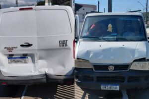 Colisão entre dois furgões mobiliza equipes da GTB em Dom Joaquim