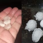 Brusque e Guabiruba registram vento, chuva e queda de granizo