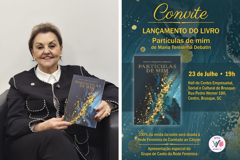 Lançamento de “Partículas de Mim” terá noite cultural e ação beneficente