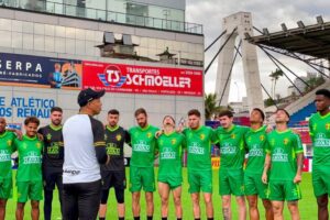 Brusque FC SAF trabalha bola parada ofensiva na Arena Simon