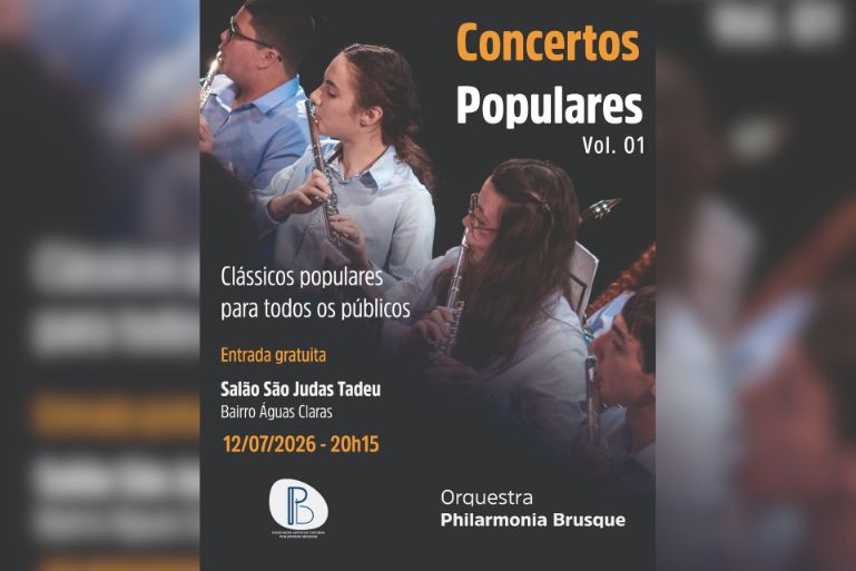 Orquestra Philarmonia Brusque estreia série Concertos Populares com apresentação gratuita
