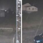 Queda de granizo é registrada no bairro Dom Joaquim, em Brusque