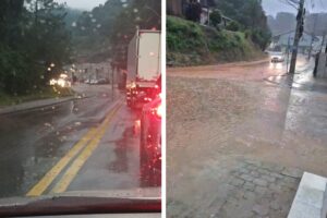 VÍDEO: Chuva provoca alagamentos em diversos pontos de Brusque
