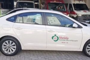 VÍDEO: Policiais abrem caminho para transporte de pulmão em Itajaí e Navegantes