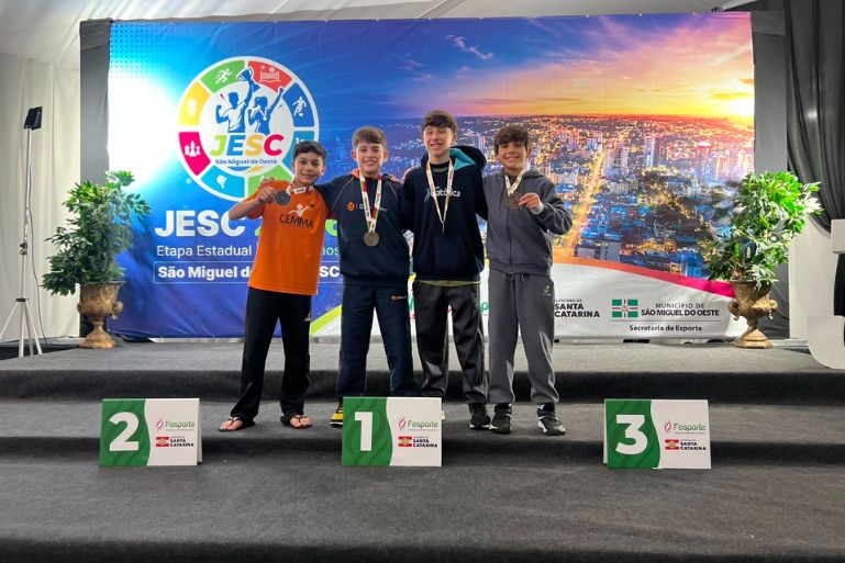 Atleta de Brusque conquista medalha de bronze no JESC Santa Catarina