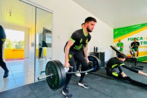 Brusque FC SAF realiza testes de força no CT Ninho do Marreco