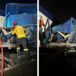 Motorista fica preso às ferragens após colisão entre caminhões na BR-101 em Garuva (SC)