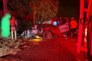 Motorista morre após capotamento de caminhonete na SC-480