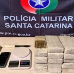 Briga entre casal leva PM a apreender 11 kg de maconha em Canelinha (SC)