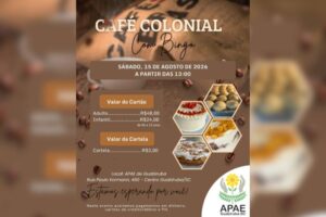 APAE de Guabiruba promove Café Colonial com Bingo neste sábado (15/8)