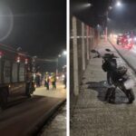 Acidente entre moto e ônibus mobiliza os bombeiros na Avenida Primeiro de Maio