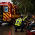 Homem sofre corte no antebraço e precisa ser socorrido em vidraçaria em Brusque