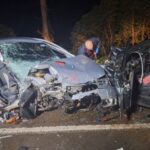 Colisão frontal deixa seis feridos na SC-355 em Videira