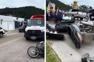Homem tem suspeita de fratura após colisão que terminou com fuga de motorista na Limeira