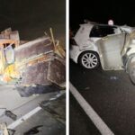 Colisão envolvendo quatro veículos mobiliza bombeiros na Rodovia Antônio Heil