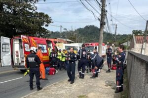 Acidente com moto termina em morte na Rua Bahia, em Blumenau