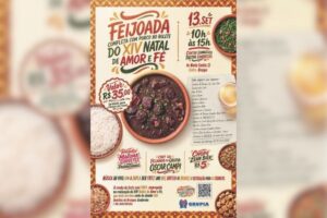 GRUPIA: Feijoada Solidária abre o 14º Natal de Amor e Fé em Brusque