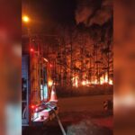 Incêndio de grandes proporções atinge empresa de produção de pellets em Benedito Novo
