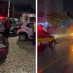 Acidente entre dois carros deixa duas pessoas feridas no bairro Azambuja, em Brusque