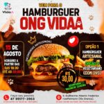 ONG Vida promove hambúrguer beneficente para ajudar animais resgatados em Brusque; veja como participar